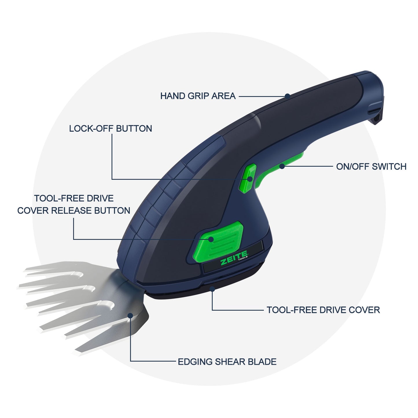 7.2V Grass Shear & Shrubbery Trimmer