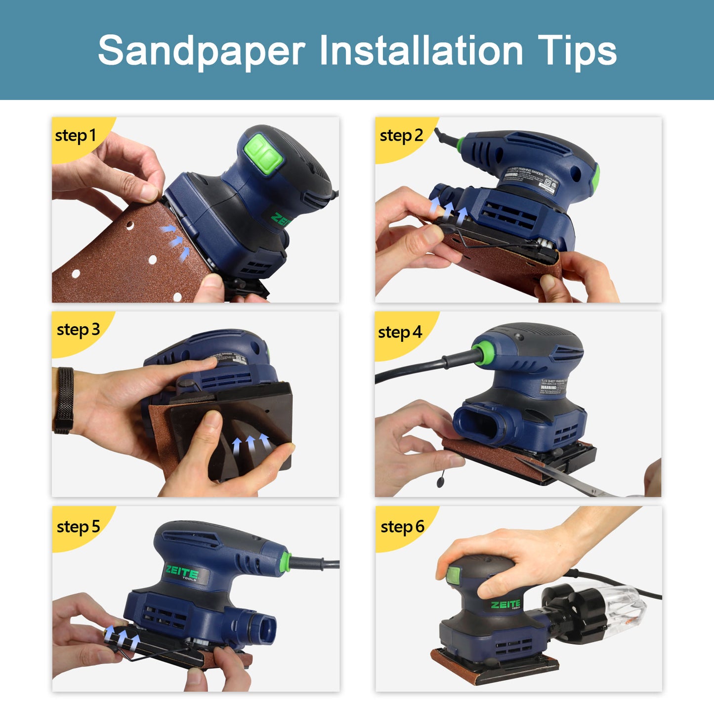 2.4 Amp 1/4 Sheet Sander