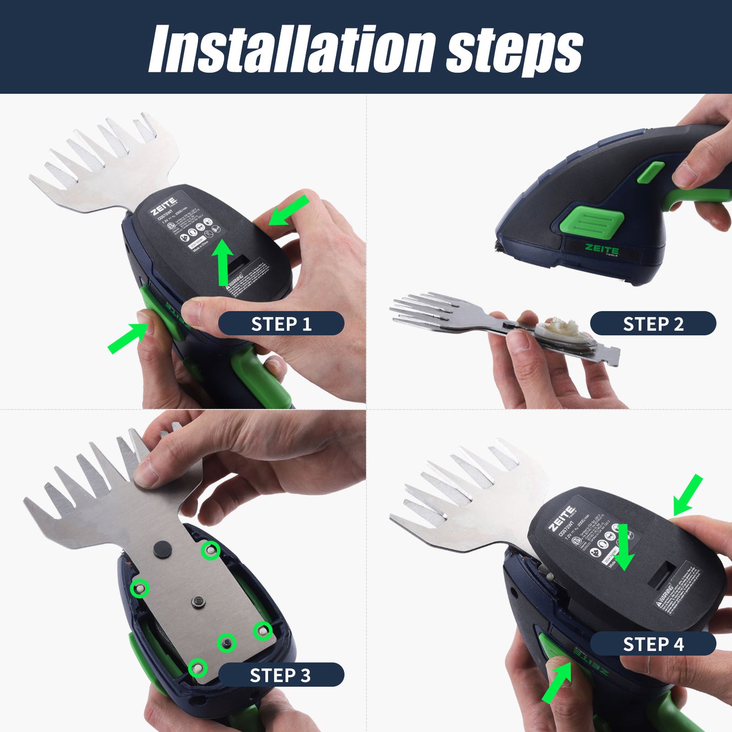 7.2V Grass Shear & Shrubbery Trimmer