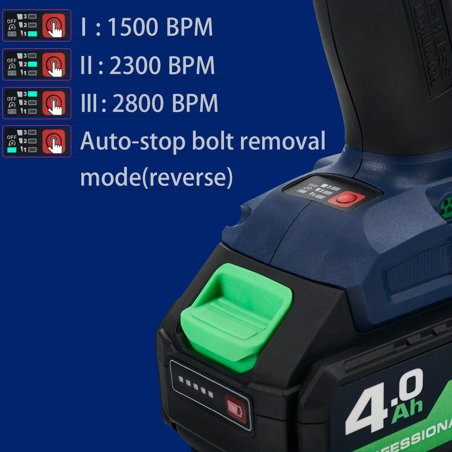 18V 850Nm Brushless Impact Wrench