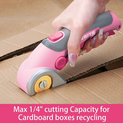 Cordless Cardboard Cutter - L handle - pink