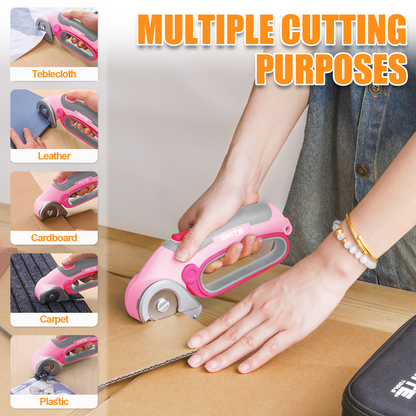 Cordless Cardboard Cutter - D handle - pink