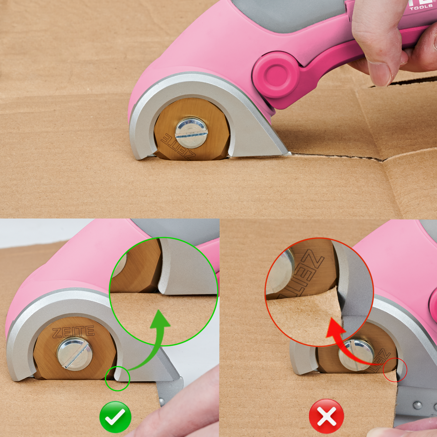 Cordless Cardboard Cutter - L handle - pink